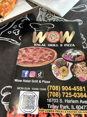 Menu photo 1 Wow Halal Grill & Pizza Tinley Park, IL Menu photo 1 Wow Halal Grill & Pizza Tinley Park, IL