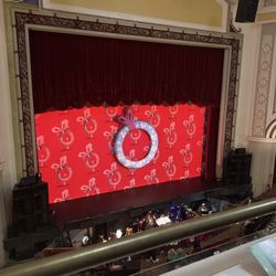 Imperial Theatre - Curtain for the stage before How the Grinch Stole Christmas.