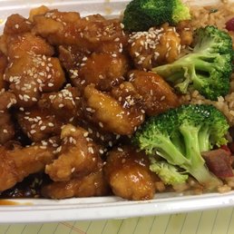 Sesame chicken lunch special with free egg roll (not pictured) Sesame chicken lunch special with free egg roll (not pictured)