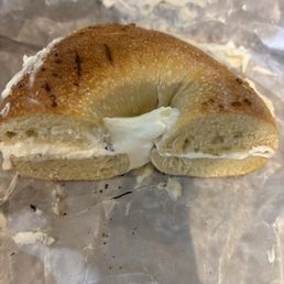 Cream cheese bagel Cream cheese bagel