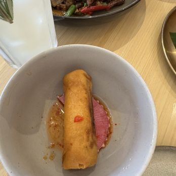When In Bangkok - Spring Rolls (comes with two but I ate one before this) - Thai Near Me - Flushing, New York When In Bangkok - Spring Rolls (comes with two but I ate one before this) - Thai Near Me - Flushing, New York