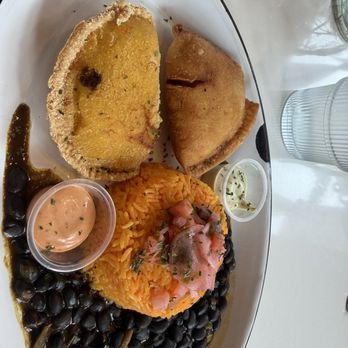 Viva - Chicken sofrito (gf / df) and colombianito (gf / df ) empanada - Latin American Near Me - Albany, New York Viva - Chicken sofrito (gf / df) and colombianito (gf / df ) empanada - Latin American Near Me - Albany, New York