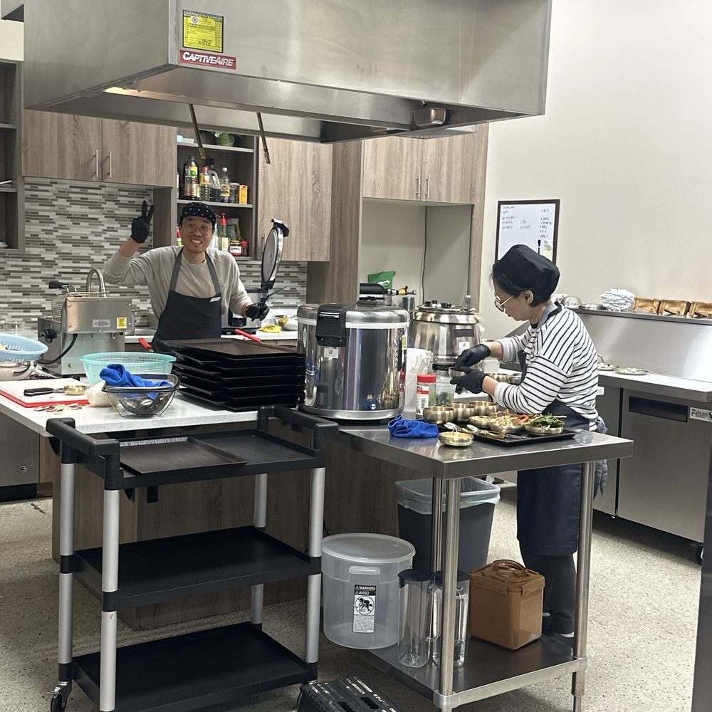 Prep area!! The nicest Korean family making the most delicious food!! Prep area!! The nicest Korean family making the most delicious food!!