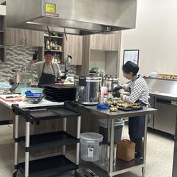 Guroott - Prep area!! The nicest Korean family making the most delicious food!!