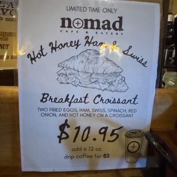 Nomad Cafe & Eatery - MMMM breakfast croissant! - Cafes Near Me - Ridgewood, New York