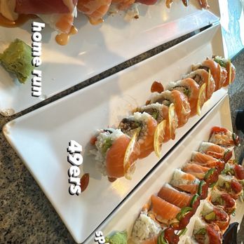 Cha Cha Sushi - Rolls are named in pic - Sushi Bars Near Me - San Jose, California