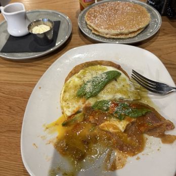 Cafe On The Grove - Huevos Rancheros - half eaten - Breakfast & Brunch Near Me - Rolling Meadows, Illinois Cafe On The Grove - Huevos Rancheros - half eaten - Breakfast & Brunch Near Me - Rolling Meadows, Illinois