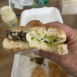 Tere's Mexican Grill - My steak Torta that I ordered today July 5th 2023 had more lettuce Then steak!
