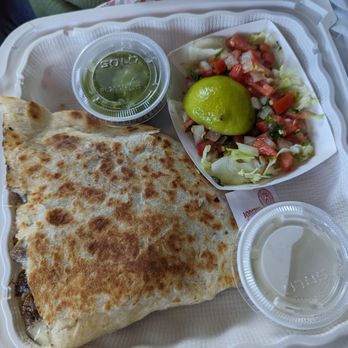 Tacos La Morenita - Super Carne Asada Quesadilla - Food Trucks Near Me - San Jose, California