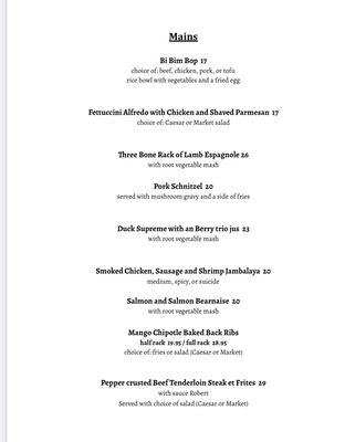 Menu photo 3 The Swan at Carp Carp, ON