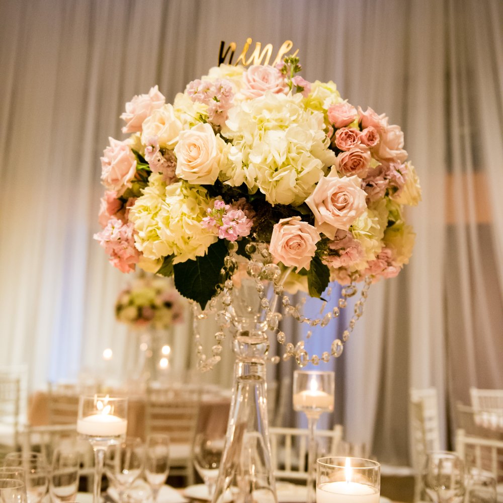 Cherry Blossom Floral Designs - Vanessa & David - Scripps Seaside Forum - Floral Designers Near Me - Carlsbad, California