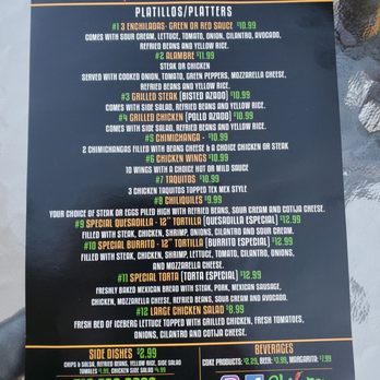 Chilero - New/current 2020 menu - Mexican Near Me - Cincinnati, Ohio