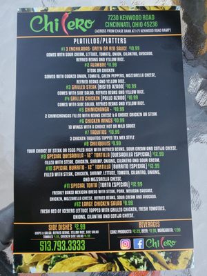 Menu photo 5 Chilero Cincinnati, OH
