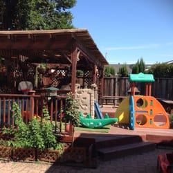 Lots of backyard play toys for all ages.