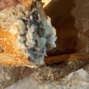 Prime Steaks - Cheesesteak cooper sharp fried onions seeded roll ! Yess please ! - Cheesesteaks Near Me - Glenolden, Pennsylvania