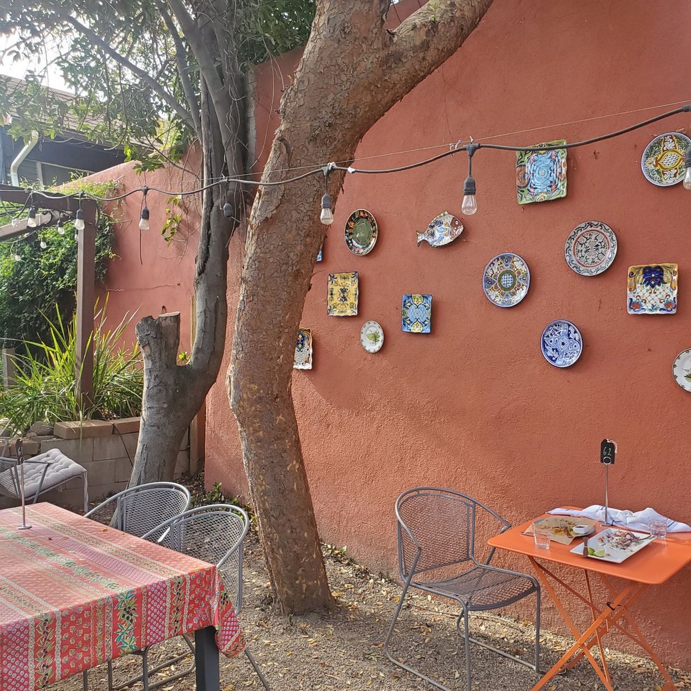 Corkscrew Cafe - European feel to the Corkscrew patio. - American Near Me - Carmel Valley, California