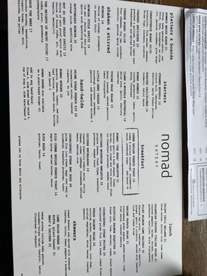 Menu photo 3 Nomad Eatery El Segundo, CA Menu photo 3 Nomad Eatery El Segundo, CA