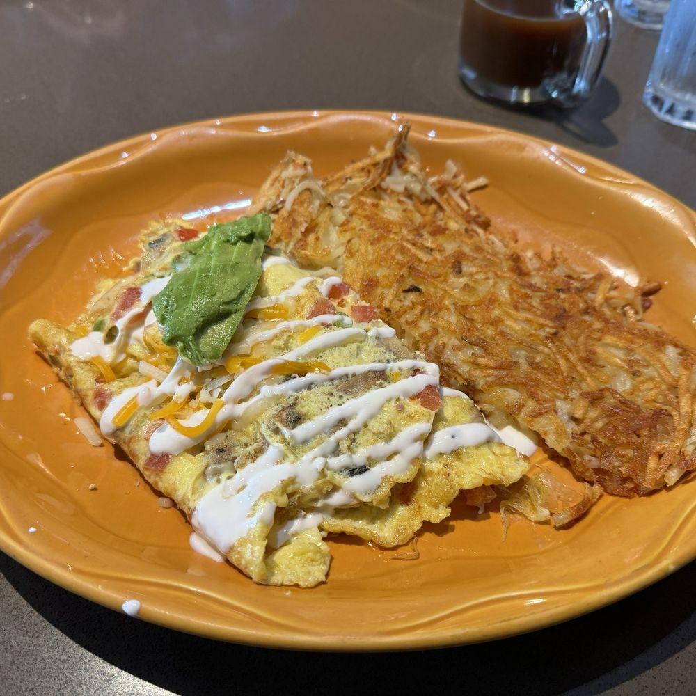 Hashes & Brews - 4 Egg Cali Omelette - Bars Near Me - San Bruno, California Hashes & Brews - 4 Egg Cali Omelette - Bars Near Me - San Bruno, California