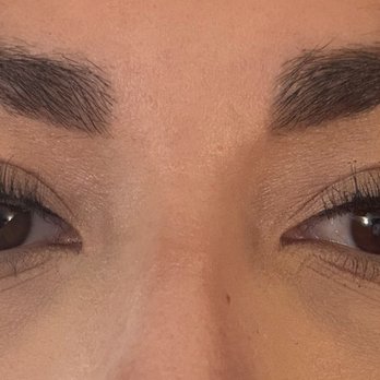 Fabulash - Lash Lift and Tint. I do have on some eyeliner in this photo, but no mascara. This picture was taken 2 days after my appointment. - Eyelash Service Near Me - San Jose, California