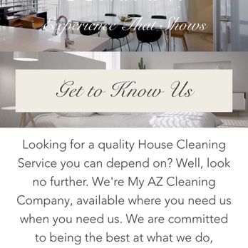 1. My AZ Cleaning Company