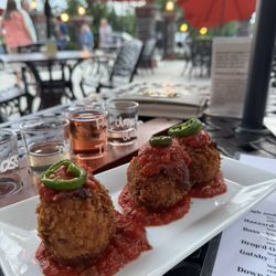 1875 Winery - Jalapeño stuffed risotto ball