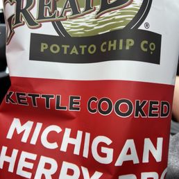Great Lakes kettle cooked Michigan cherry bbq chips