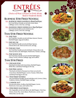 Menu photo 6 Family Thai Buffalo, NY Menu photo 6 Family Thai Buffalo, NY