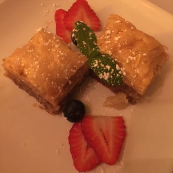 Cafe Mangal - Homemade baklava made daily by the owner/chef, really good - Mediterranean Near Me - Wellesley, Massachusetts Cafe Mangal - Homemade baklava made daily by the owner/chef, really good - Mediterranean Near Me - Wellesley, Massachusetts