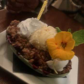 Creola Southern Steakhouse - Peach blackberry cobbler - Southern Near Me - Ithaca, New York