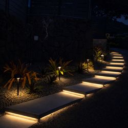 Blessed Construction - Custom floating stairs with led lights