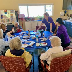 Always Sunny, Ramona Senior Day Care - Daily art project allows us to be creative and have great conversation together