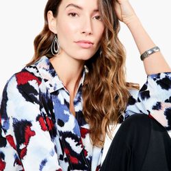 Harper Greer - Nic + Zoe Painted Feathers Top. Check out all our Nic + Zoe at www.harpergreer.com