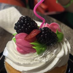 Batters Box - Bday Cupcake! (we added the fruit)