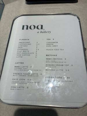 Menu photo 1 Noa a Cafe New York, NY