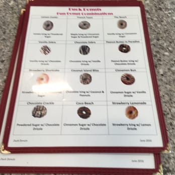 Duck Donuts - Recommended list of donuts with icings, toppings, and drizzles that go together. - Donuts Near Me - Lancaster, Pennsylvania