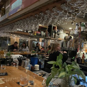 Odd Duck - A view from the bar, of the bar. - American Near Me - Austin, Texas