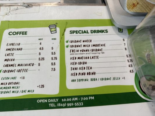 Menu photo 6 Coco Bomb San Diego, CA