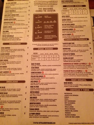Menu photo 3 Steak Burger Madrid, M