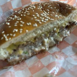 Sumburger. Came cut in half. Yes, I already ate the other half.