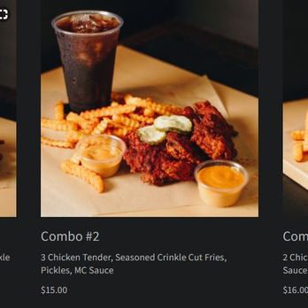 Main Chick Hot Chicken - Combos show a soda, but they are NOT INCLUDED. BE CAREFUL WHEN YOU ORDER - Chicken Shop Near Me - Pasadena, California