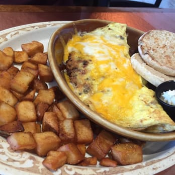 Another Broken Egg Cafe - The supreme omelette with breakfast potatoes - Breakfast & Brunch Near Me - Tuscaloosa, Alabama Another Broken Egg Cafe - The supreme omelette with breakfast potatoes - Breakfast & Brunch Near Me - Tuscaloosa, Alabama