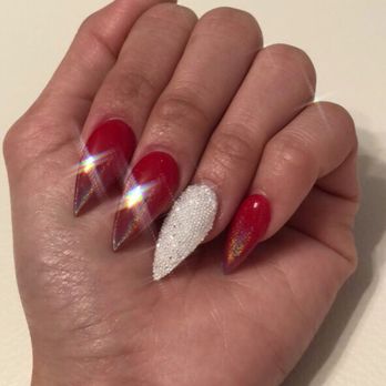 Studio Nails - Ombre chrome n crystal pixie - Nail Salons Near Me - Panorama City, California Studio Nails - Ombre chrome n crystal pixie - Nail Salons Near Me - Panorama City, California