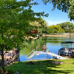 Same Day Docks & Hoists - My father enjoying some fishing on our new dock. Memories I will cherish forever!