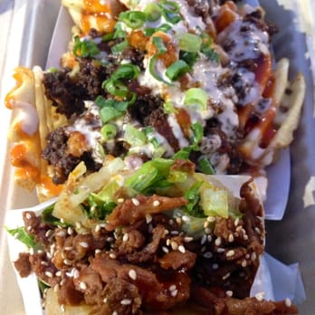 KoJa Kitchen - BBQ Beef Koja Rice Buns and Kamikaze Fries in a combo! - Asian Fusion Near Me - Berkeley, California
