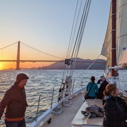 Schooner Freda B - Beautiful sunset sail on the San Francisco Bay