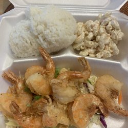 Roots Cafe - Garlic Shrimp Plate