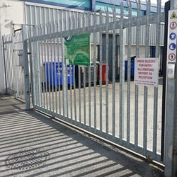 Irish Fencing Services - sliding Gate.By Irish Fencing Services