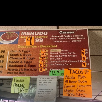 Menu photo 3 El Rubio's Jr Market Long Beach, CA