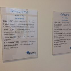 Miosótis - Horários da cafetaria e do restaurante