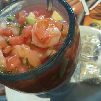 Carlos Cantina - Mexican style shrimp cocktail.. - Mexican Near Me - Iron Mountain, Michigan